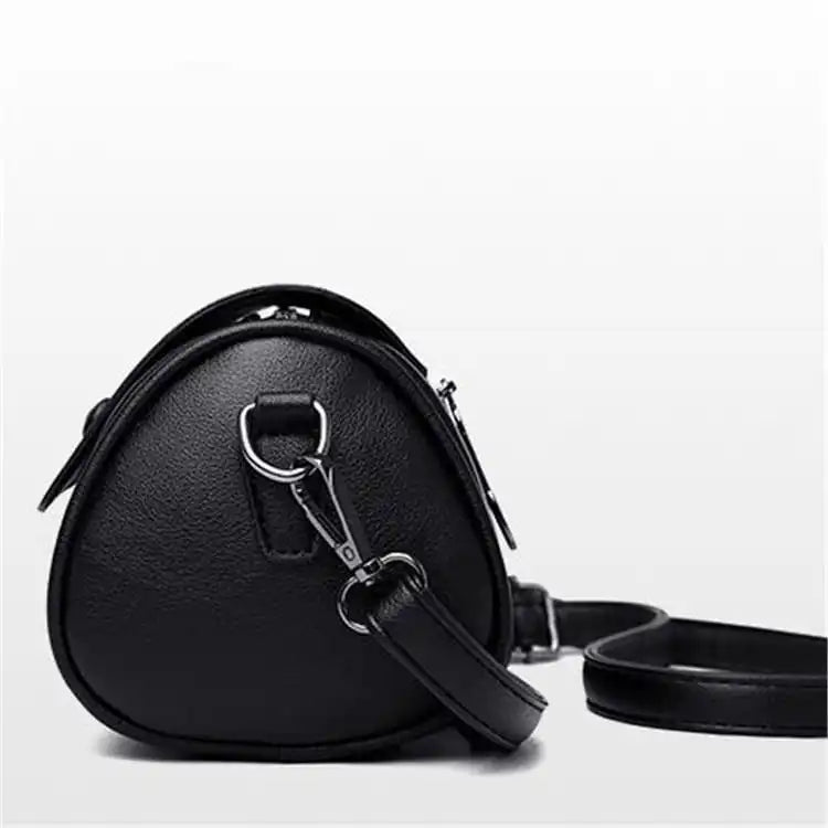 Women Fashion Solid Color Cylinder Shape Pillow Bag