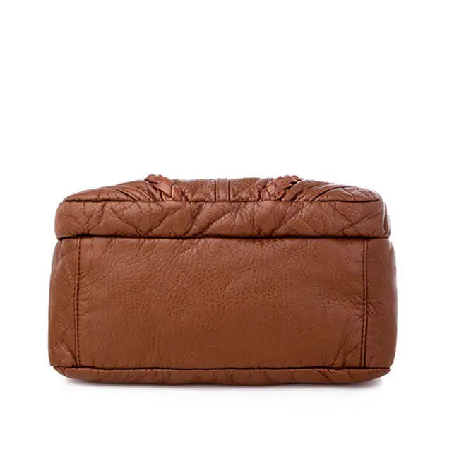Women Fashion Large Capacity Patchwork Zipper Shoulder Bag