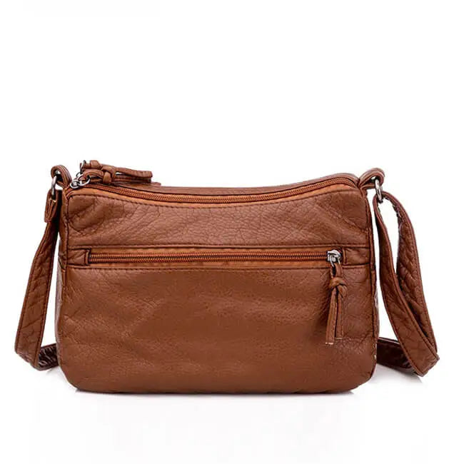 Women Fashion Large Capacity Patchwork Zipper Shoulder Bag