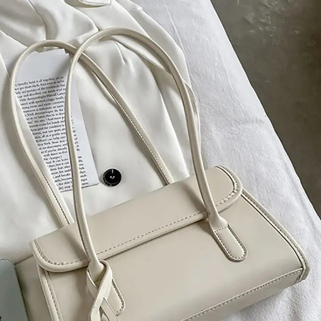 Women Fashion Solid Color PU Underarm Bag