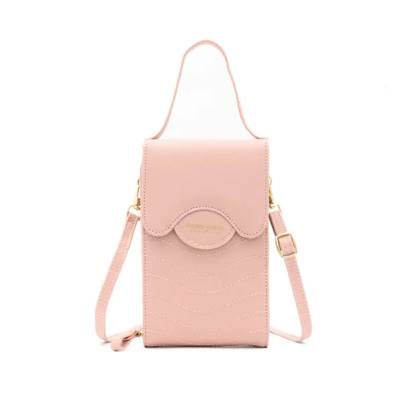 Women Fashion Solid Color Multifunction Mini Crossbody Bag