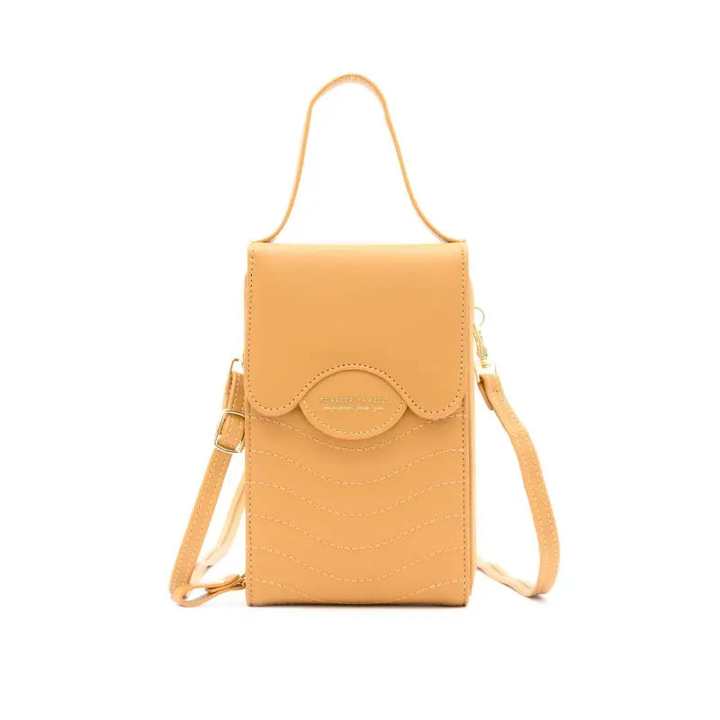 Women Fashion Solid Color Multifunction Mini Crossbody Bag