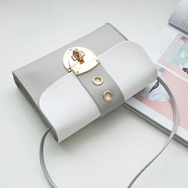 Women Cute Style Color Blocking Mini Crossbody Bag