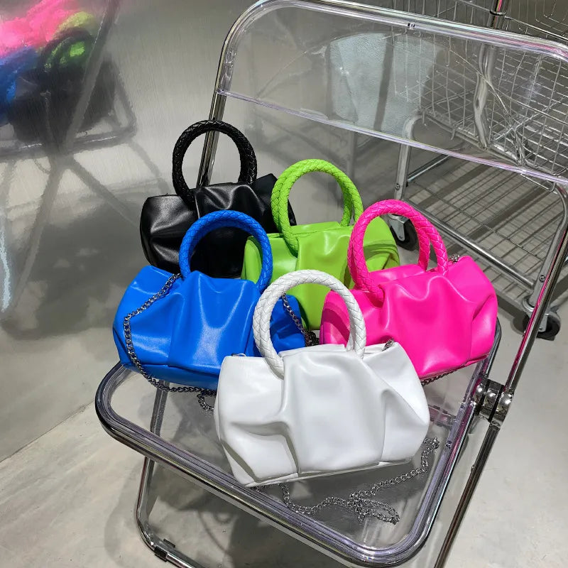 Wholesale Women Fashion Crease Clouds Mini Crossbody Bag