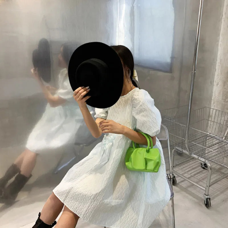 Wholesale Women Fashion Crease Clouds Mini Crossbody Bag