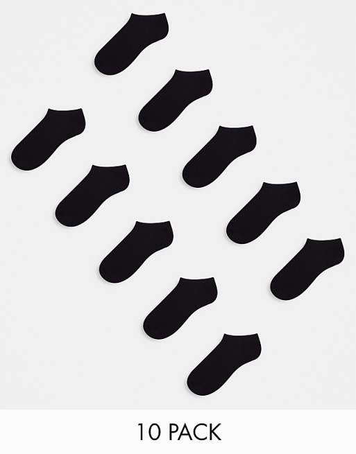 Men Jack & Jones 10 pack socks in black