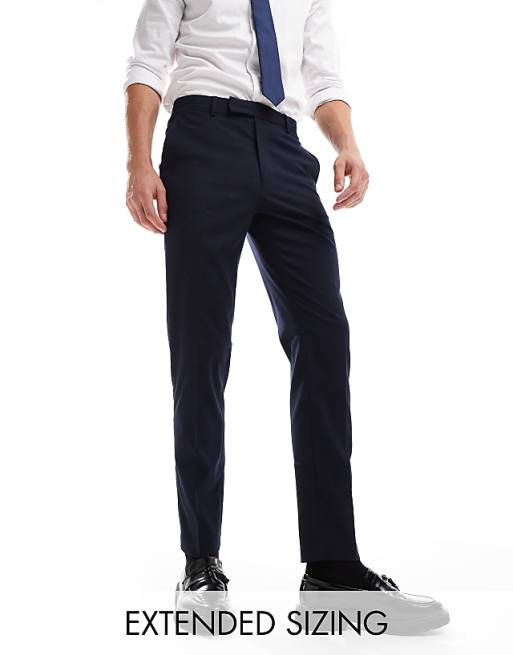 Chino Asos Design Slim Dressy Pants In Navy