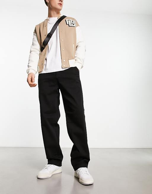 Adpt Wide Fit Chinos In Black