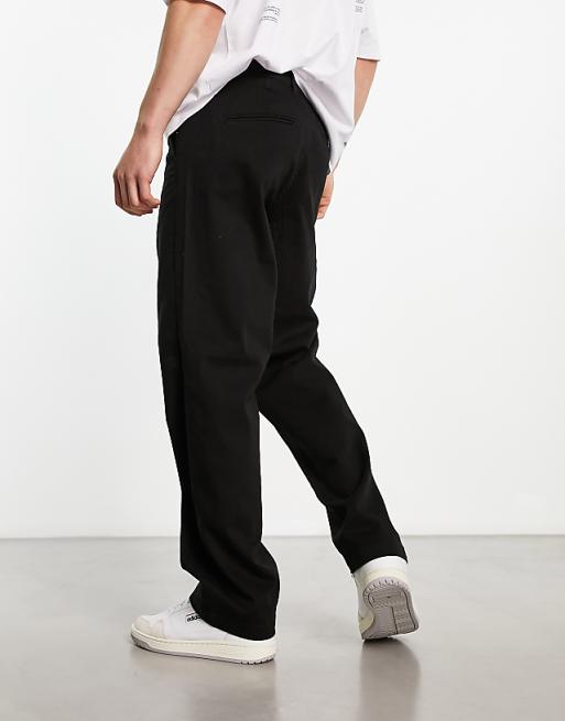 Adpt Wide Fit Chinos In Black