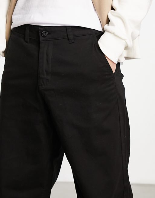 Adpt Wide Fit Chinos In Black