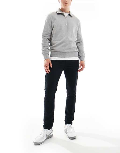 Asos Design Skinny Chinos In Black