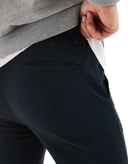 Asos Design Skinny Chinos In Black