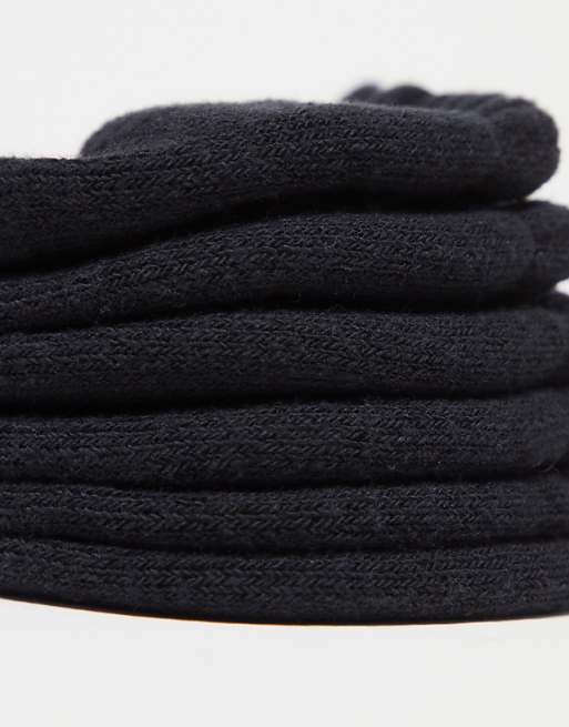Men Nike Training Everyday Cushioned 6 pack sneaker sock in black