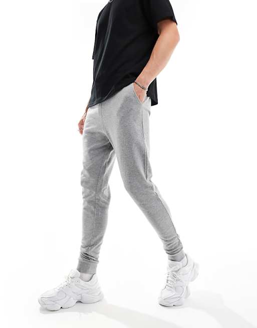 Trousers Asos Design Essential Skinny In Heather Gray