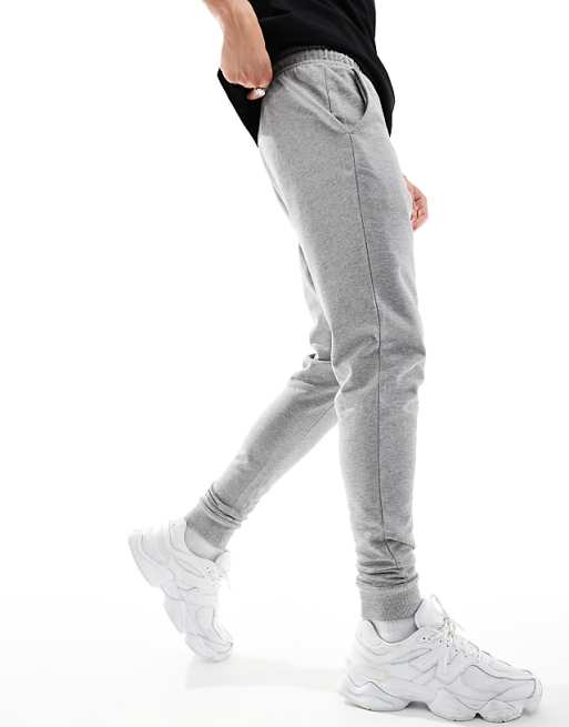 Trousers Asos Design Essential Skinny In Heather Gray