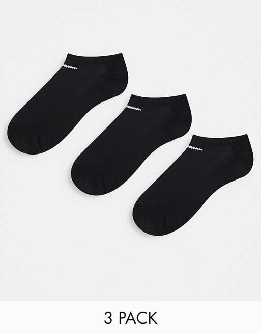 Men Nike Training Everyday Cushioned 3 pack sneaker sock in black