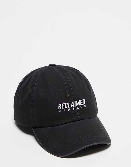 Reclaimed Vintage Logo Cap In Black