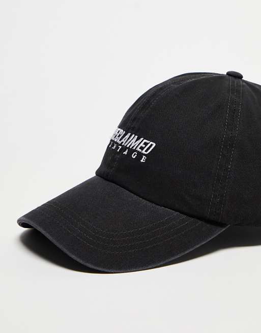 Reclaimed Vintage Logo Cap In Black