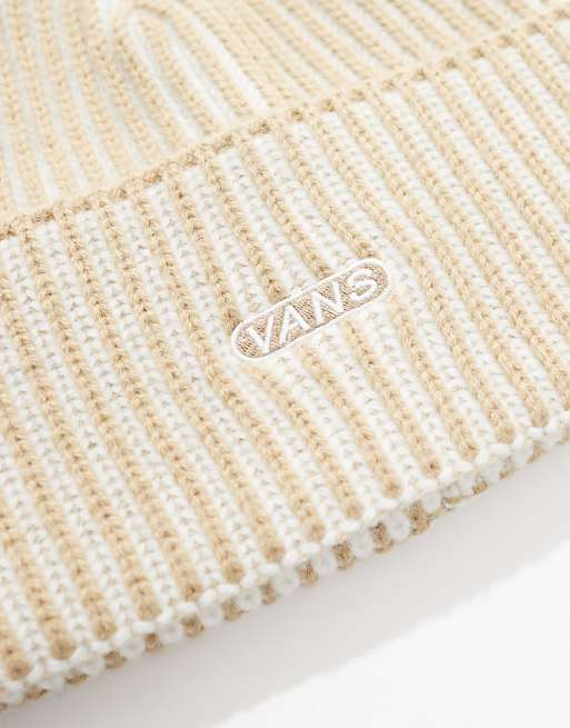 Vans Nesbit Cuff Beanie In Beige