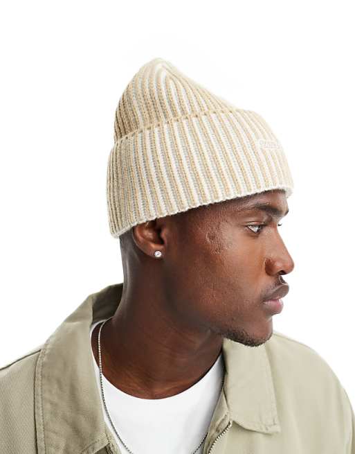Vans Nesbit Cuff Beanie In Beige