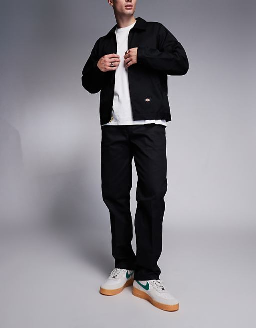Dickies 873 Slim Straight Fit Work Chino Pants In Black