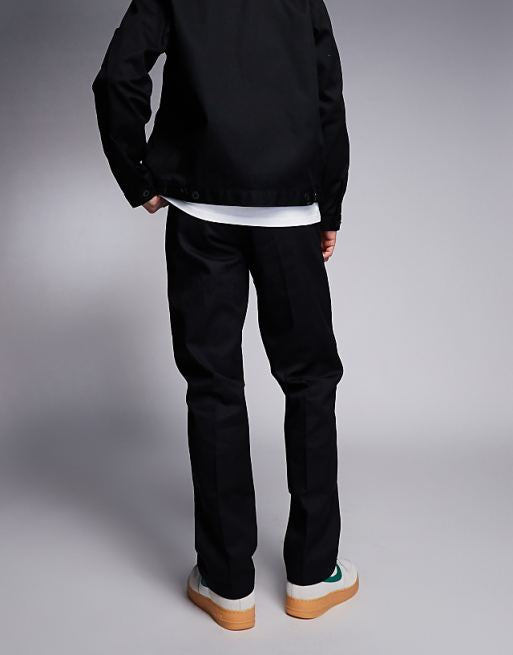 Dickies 873 Slim Straight Fit Work Chino Pants In Black