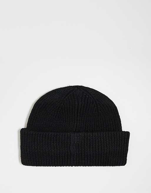 Collusion Logo Fisherman Beanie In Black