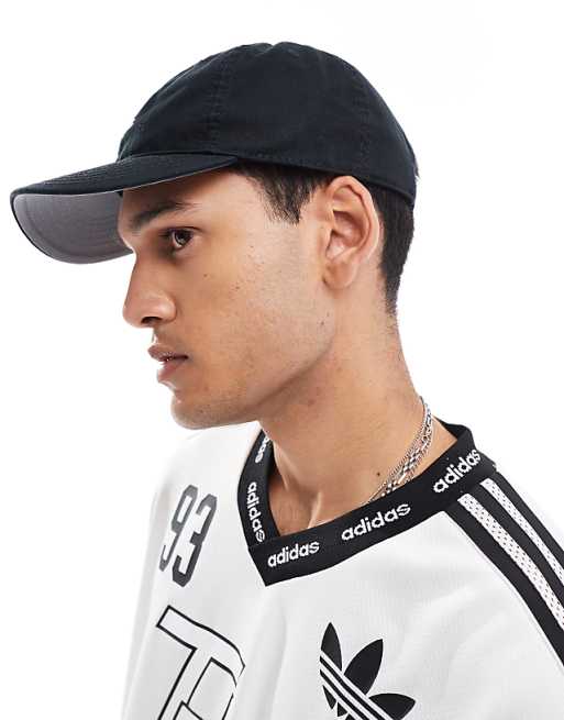 Adidas Originals Relaxed Strapback Cap In Black