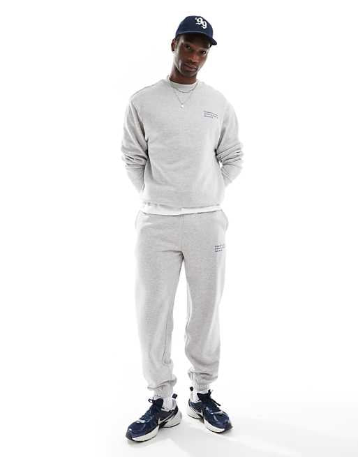 Trousers Collusion Relaxed Coordinate Print Skate In Gray Heather - Part Of A Set