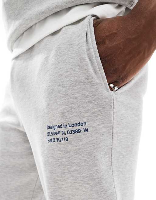 Trousers Collusion Relaxed Coordinate Print Skate In Gray Heather - Part Of A Set