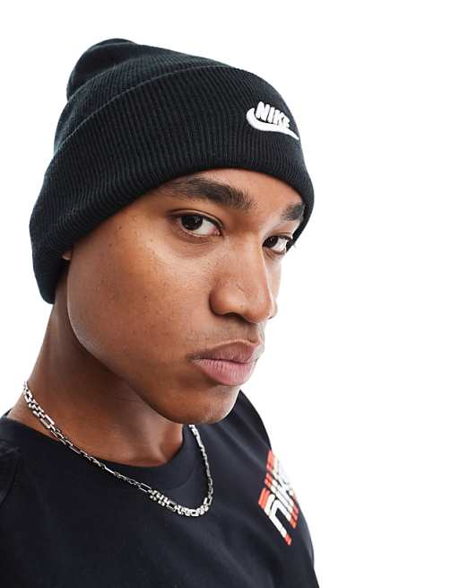 Nike Futura Logo Beanie In Black