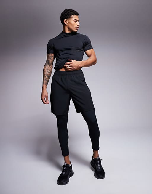 Chino 4505 Icon Active Quick Dry Base Layer Training Tights In Black