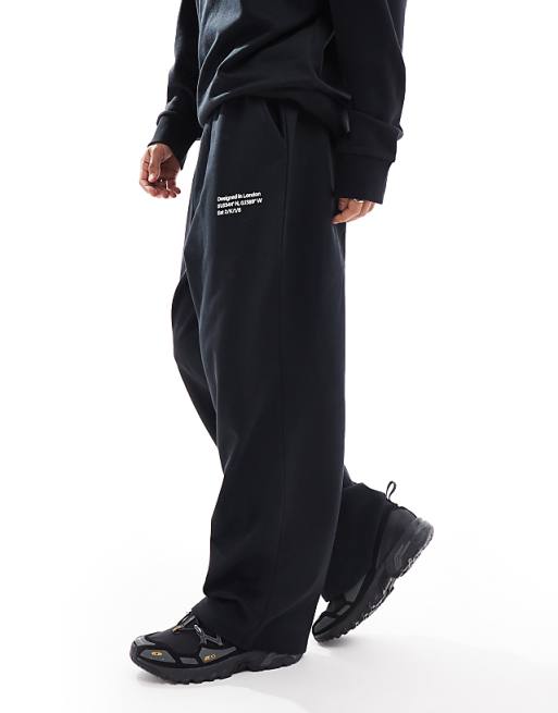 Trousers Collusion Relaxed Skate In Black - Part Of A Set