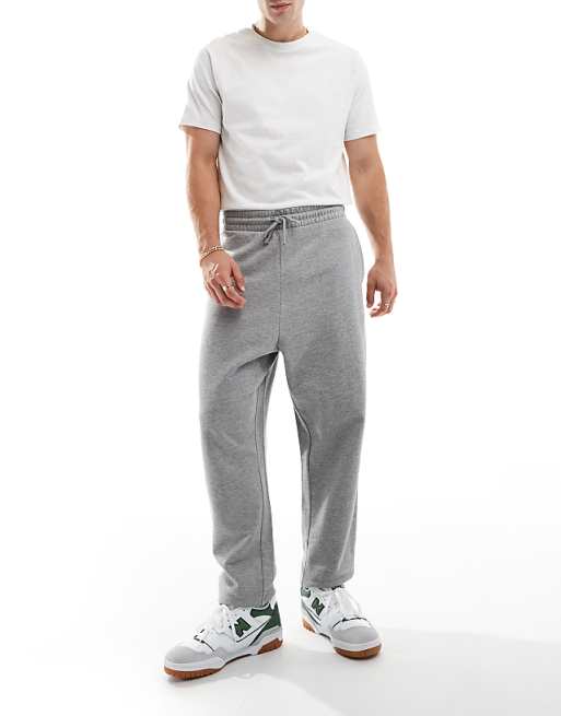 Trousers Asos Design Essential Oversized In Heather Gray