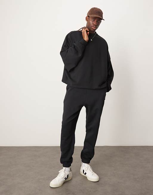 Trousers Asos Design Essential Oversized In Black