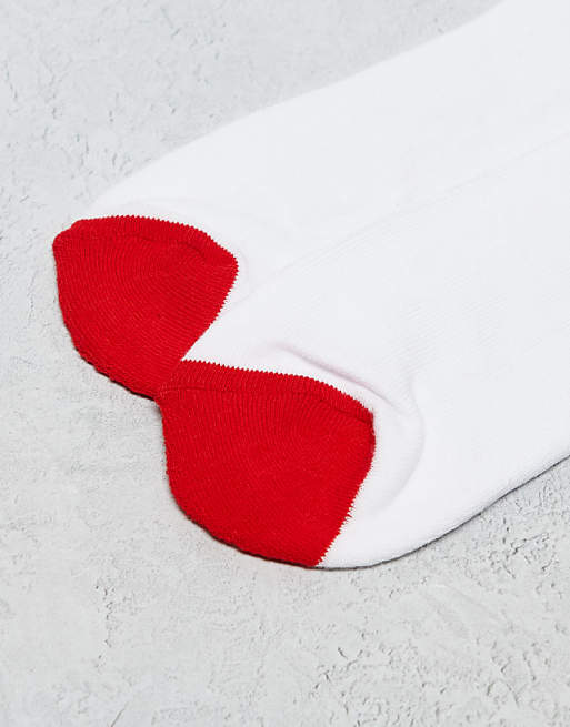 Men Brave Soul 2 pack naughty or nice socks in white