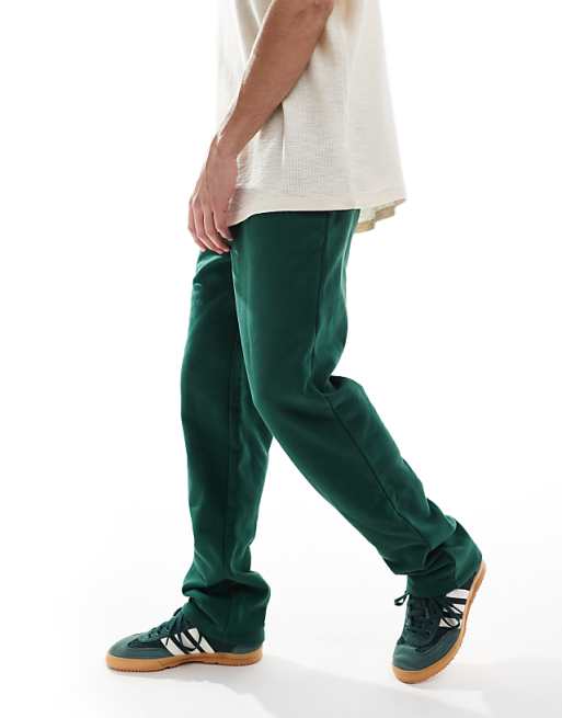 Trousers Asos Design Premium Heavyweight Oversized 400gsm In Dark Green