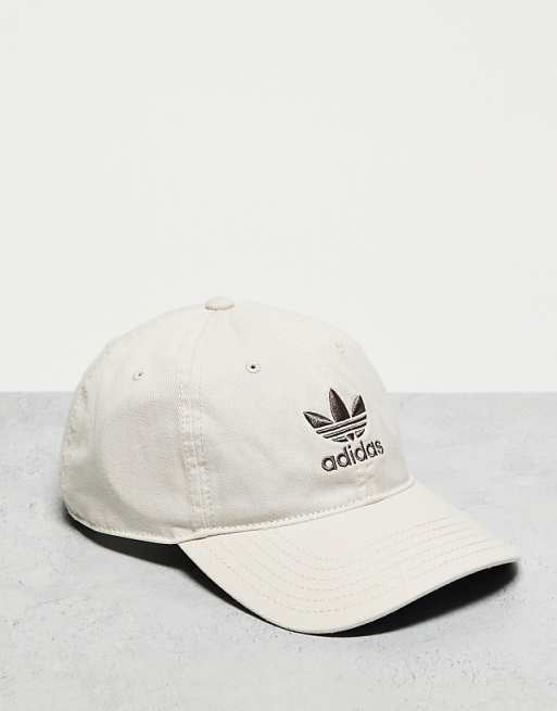 Adidas Originals Relaxed Strapback In Cream