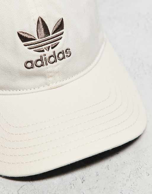 Adidas Originals Relaxed Strapback In Cream