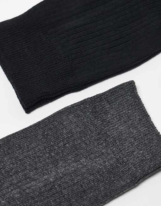 Men Jack & Jones premium 2 pack sock in light gray and brown