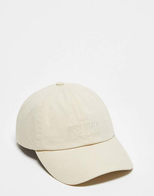Reclaimed Vintage Logo Cap In Ecru