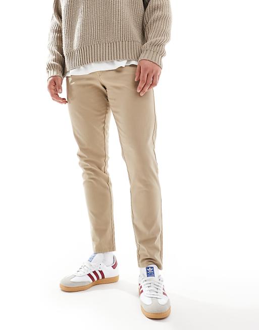 Jj Rebel Slim Fit Chino Pants In Beige