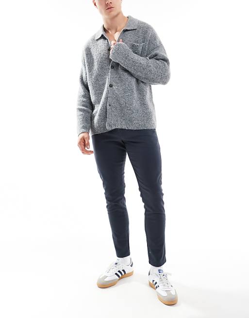 Jj Rebel Slim Fit Chino Pants In Navy
