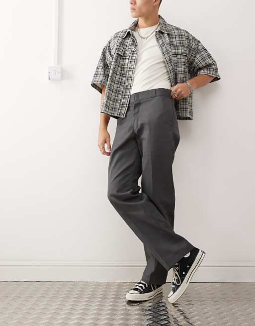 Chino Dickies 874 Straight Fit Work Pants In Dark Gray