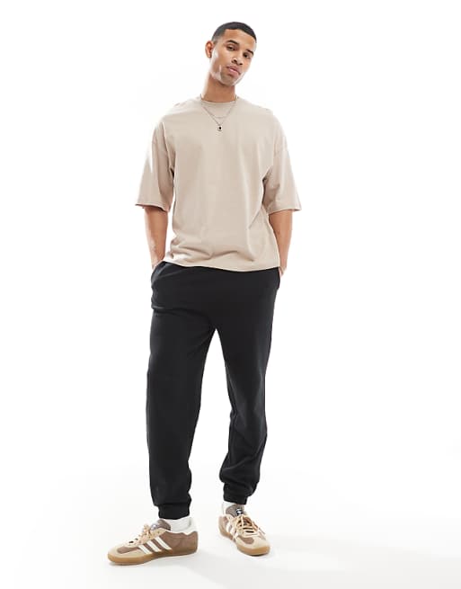 Trousers Jack & Jones Loose Cuffed In Black