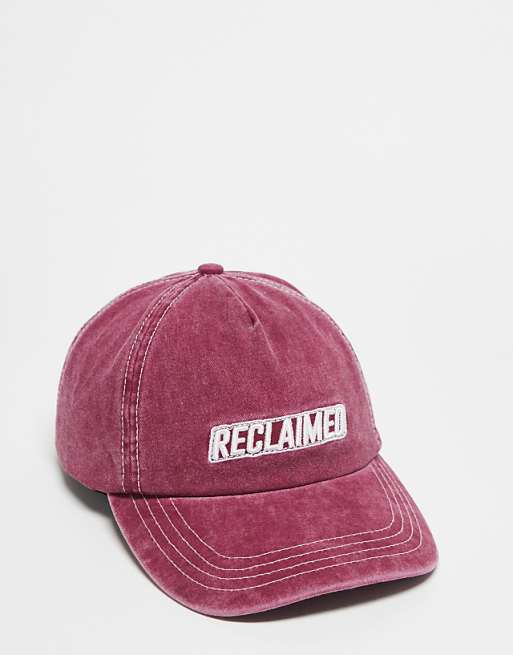 Reclaimed Vintage Logo Cap In Burgundy