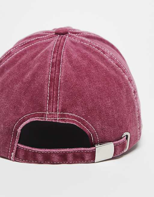 Reclaimed Vintage Logo Cap In Burgundy