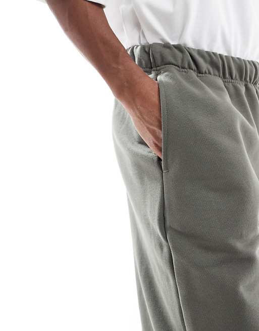 Trousers Asos Design Premium Heavyweight Oversized 400gsm In Khaki