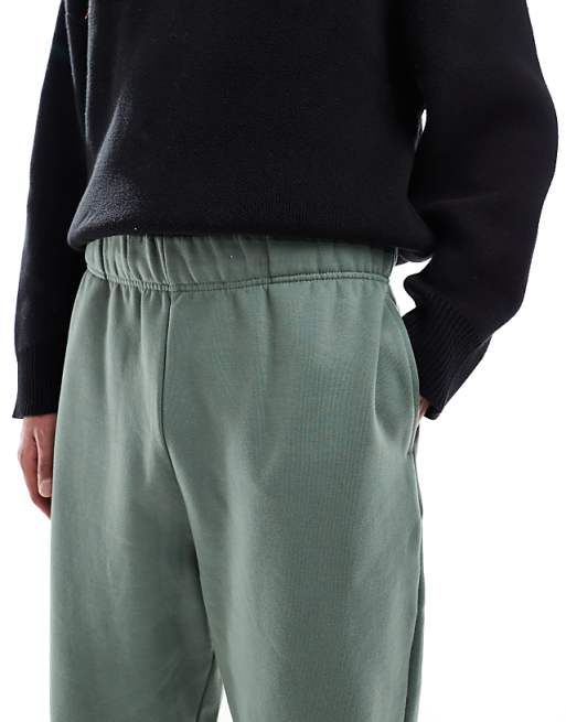 Trousers Asos Design Premium Heavyweight Oversized 400gsm In Mid Green