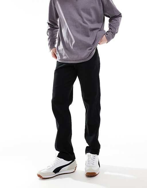 Jj Rebel Loose Fit Chinos In Black